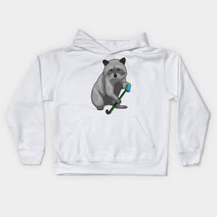 Racoon Hockey Hockey stick Kids Hoodie